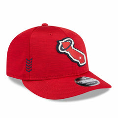 Los Angeles Angels 2024 Clubhouse Low Profile 9FIFTY Snapback Hat Red | New Era