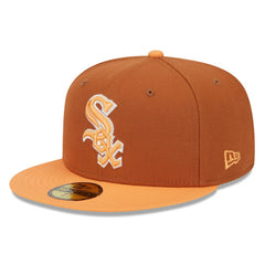 Chicago White Sox Spring Color Basic Two-Tone 59FIFTY Fitted Hat Brown/Orange | New Era