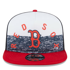 Boston Red Sox Team Foam Front A-Frame Trucker 9FIFTY Snapback Hat White/Red | New Era