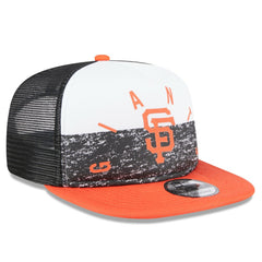 San Francisco Giants Team Foam Front A-Frame Trucker 9FIFTY Snapback Hat White/Orange | New Era