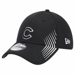 Chicago Cubs Active Dash Mark 39THIRTY Flex Hat Black | New Era