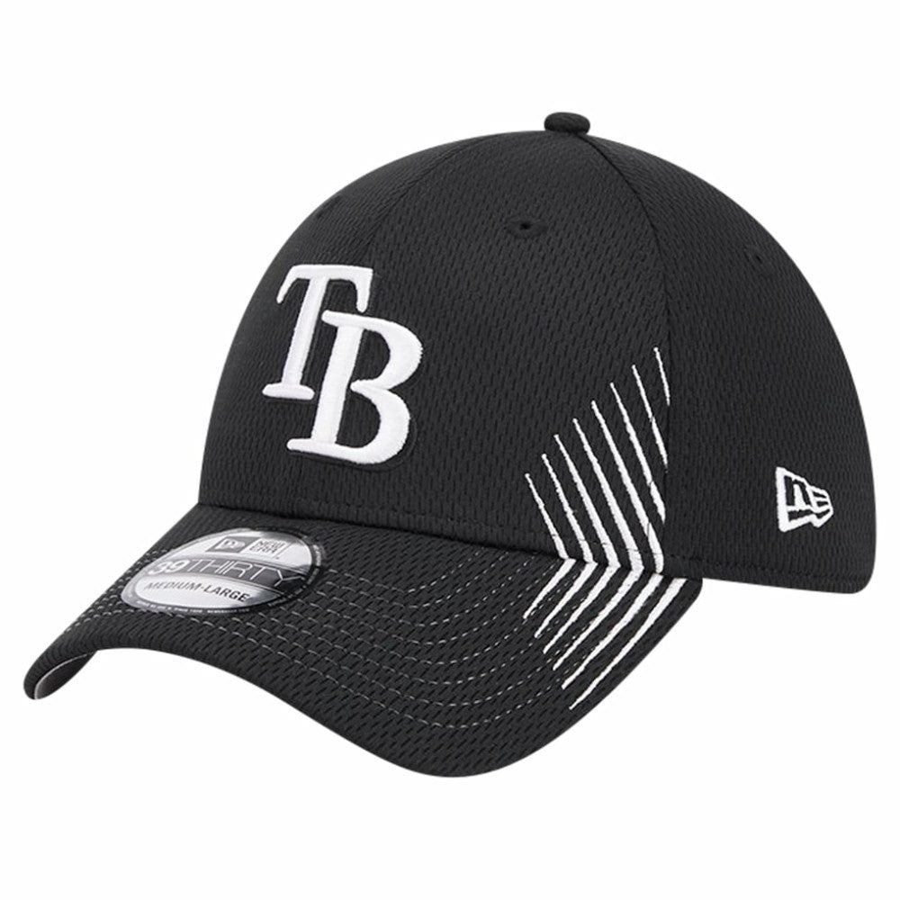 Tampa Bay Rays Active Dash Mark 39THIRTY Flex Hat Black | New Era