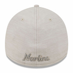 Miami Marlins 2024 Clubhouse 39THIRTY Flex Hat Cream | New Era