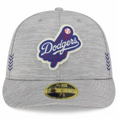Los Angeles Dodgers 2024 Clubhouse Low Profile 59FIFTY Fitted Hat Gray | New Era