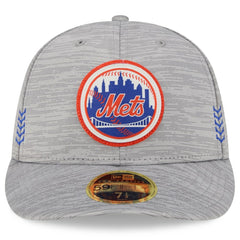 New York Mets 2024 Clubhouse Low Profile 59FIFTY Fitted Hat Gray | New Era