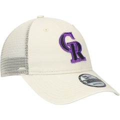 Colorado Rockies Game Day 9TWENTY Adjustable Trucker Hat Stone | New Era