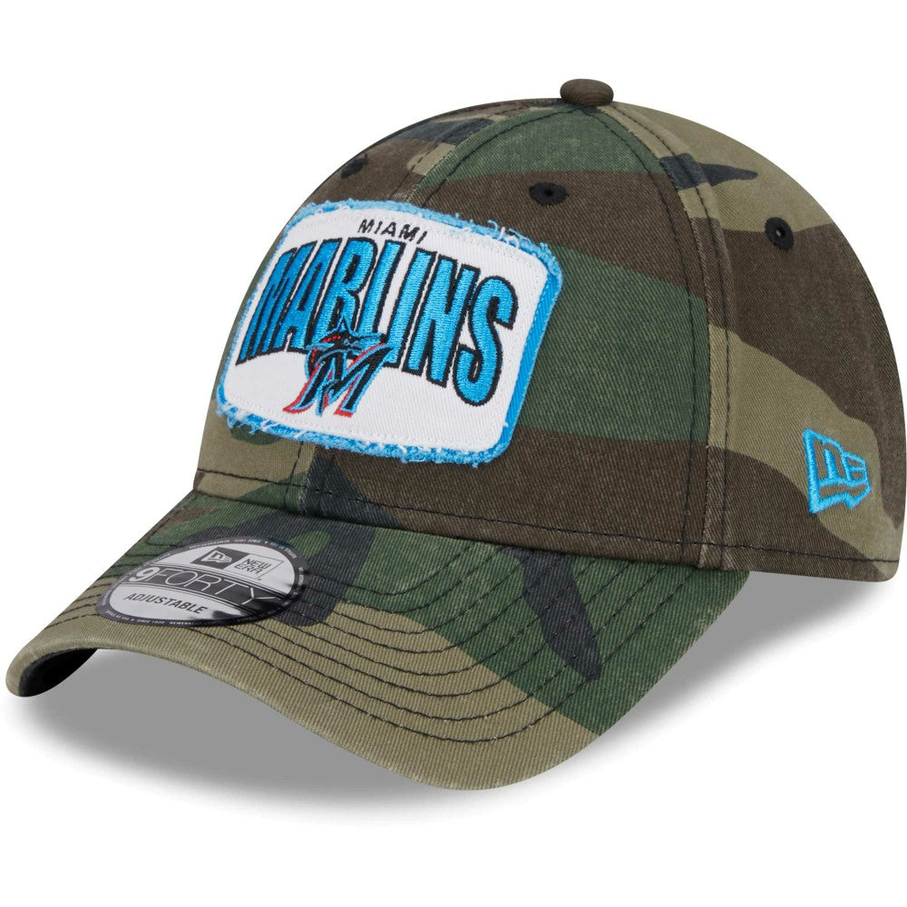Miami Marlins Gameday 9FORTY Adjustable Hat Camo | New Era