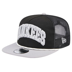 New York Yankees Throwback Meshback Golfer Hat Black | New Era