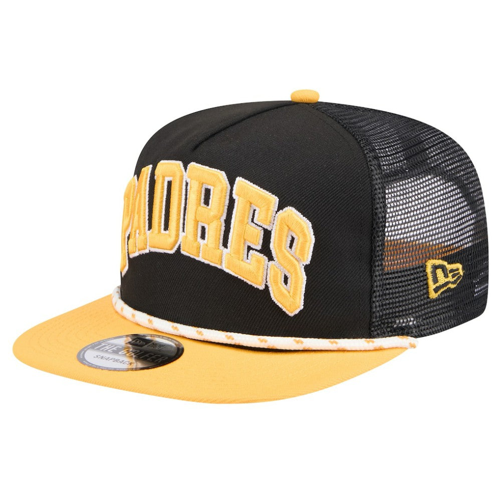 San Diego Padres Throwback Meshback Golfer Hat Black | New Era