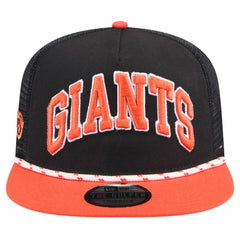 San Francisco Giants Throwback Meshback Golfer Hat Black | New Era