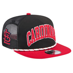 St. Louis Cardinals Throwback Meshback Golfer Hat Black | New Era