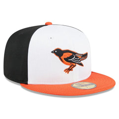 Baltimore Orioles 2025 Batting Practice 59FIFTY Fitted Hat White | New Era