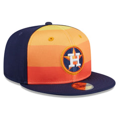 Houston Astros 2025 Batting Practice 59FIFTY Fitted Hat Orange | New Era
