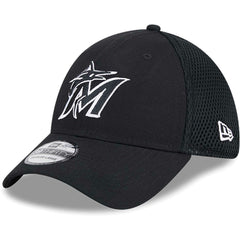 Miami Marlins Neo 39THIRTY Flex Hat Black/White | New Era