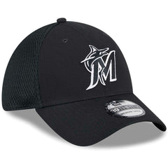 Miami Marlins Neo 39THIRTY Flex Hat Black/White | New Era
