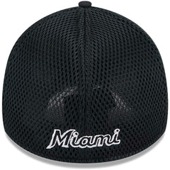 Miami Marlins Neo 39THIRTY Flex Hat Black/White | New Era
