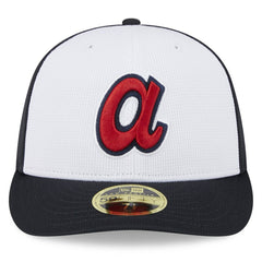 Atlanta Braves 2025 Batting Practice Low Profile 59FIFTY Fitted Hat White | New Era