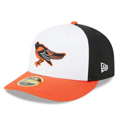 Baltimore Orioles 2025 Batting Practice Low Profile 59FIFTY Fitted Hat White | New Era