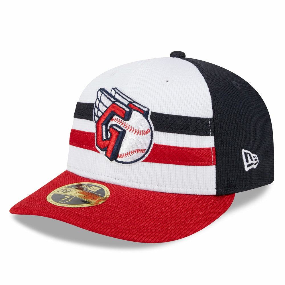 Cleveland Guardians 2025 Batting Practice Low Profile 59FIFTY Fitted Hat White | New Era