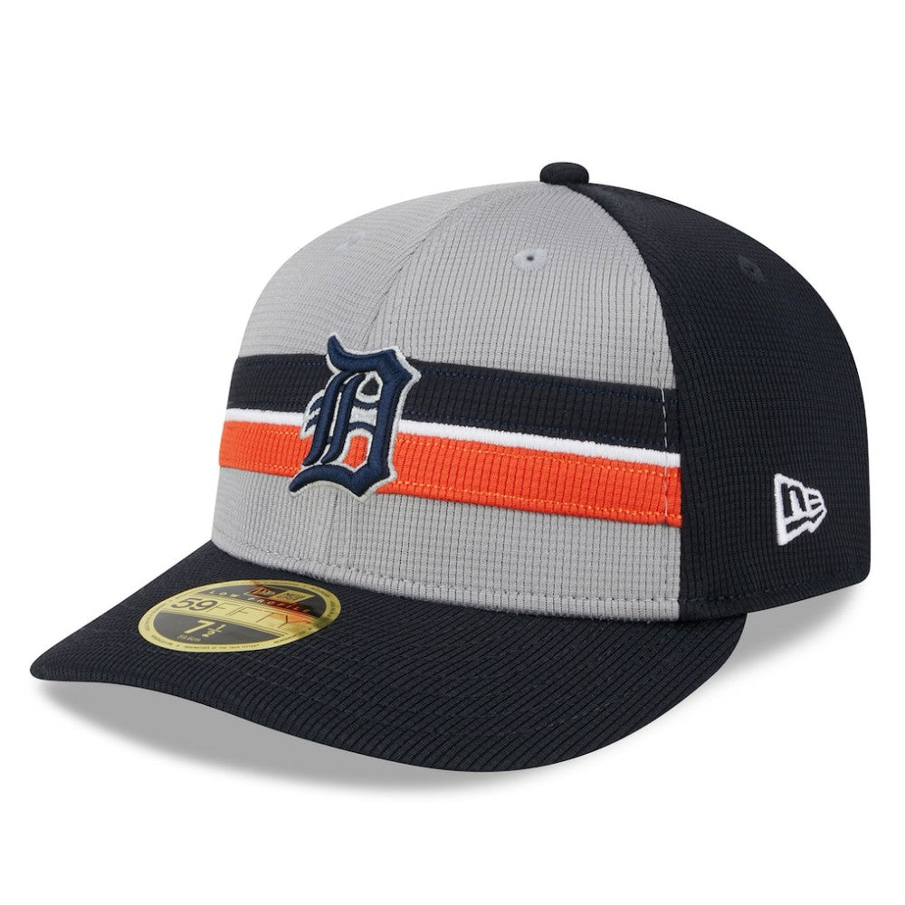Detroit Tigers 2025 Batting Practice Low Profile 59FIFTY Fitted Hat Gray | New Era