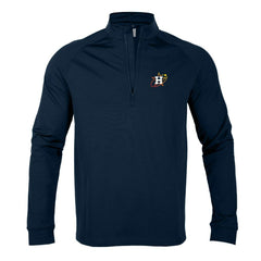 Houston Astros Levelwear City Connect Calibre Insignia Core Quarter-Zip Pullover Top Navy
