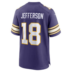Justin Jefferson Minnesota Vikings Classic Player Game Jersey - Purple