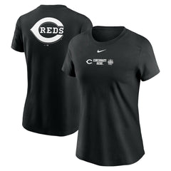 Cincinnati Reds Women's Over Shoulder T-Shirt Black | Nike