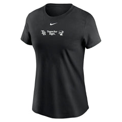 Tampa Bay Rays Women's Over Shoulder T-Shirt Black | Nike