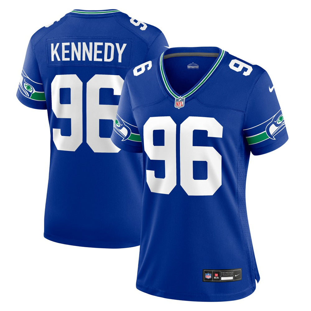 Cortez Kennedy Seattle Seahawks Women's Throwback Player Game Jersey - Royal