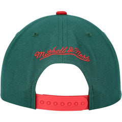Minnesota Wild Mitchell & Ness Core Team Ground 2.0 Snapback Hat Green