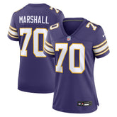 Jim Marshall Minnesota Vikings Women's Classic Retired Player Jersey - Purple