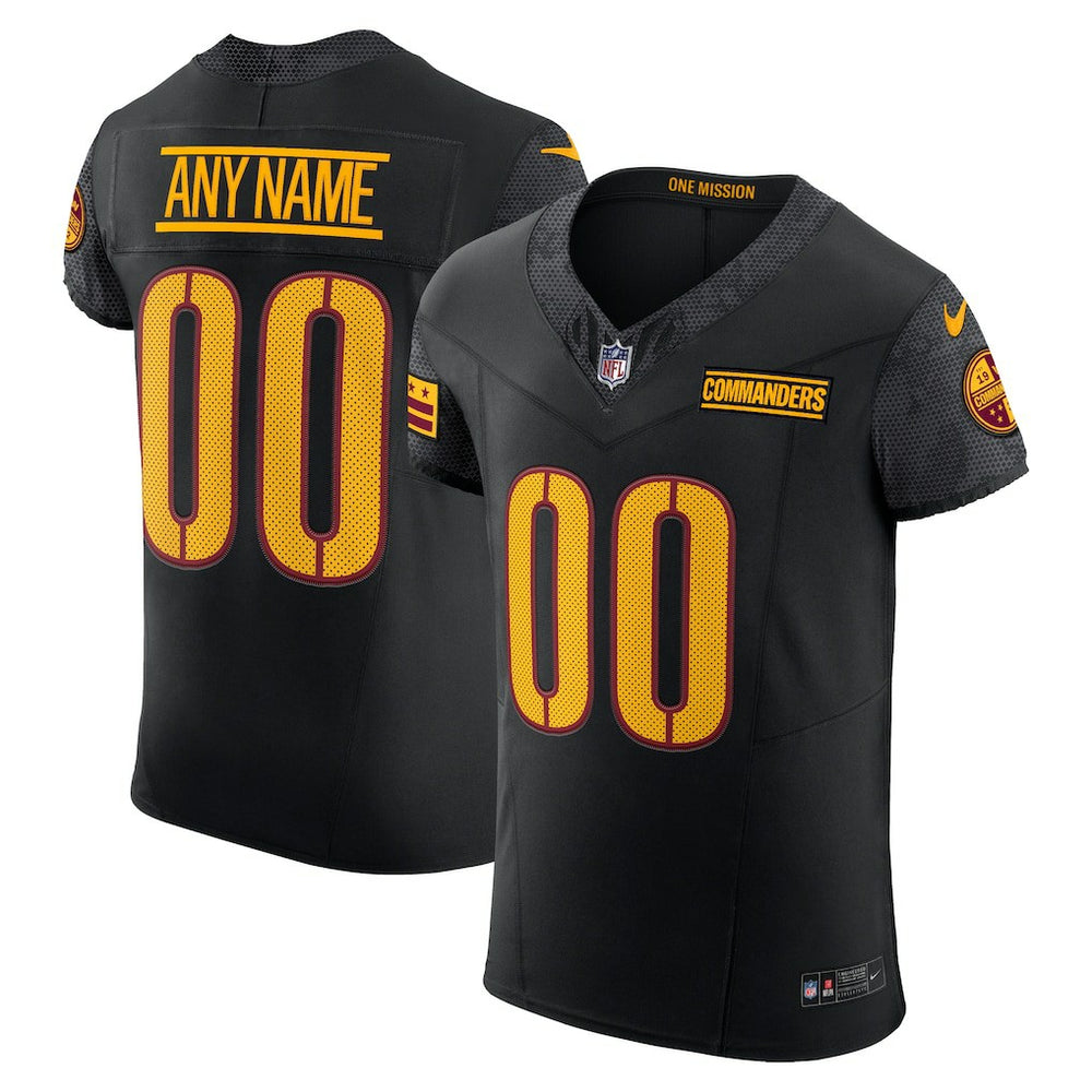 Washington Commanders Alternate Vapor F.U.S.E. Elite Custom Jersey - Black