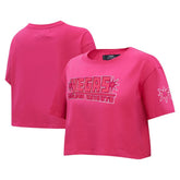Vegas Golden Knights Pro Standard Women's Triple Pink Cropped Boxy T-Shirt