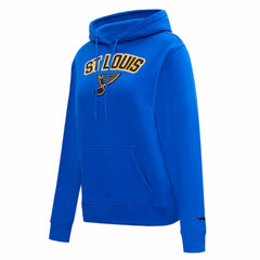 St. Louis Blues Pro Standard Women's Classic Chenille Pullover Hoodie Blue