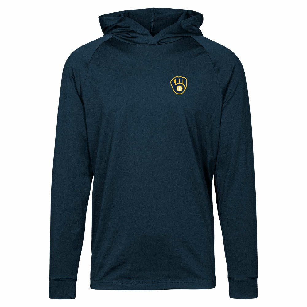 Milwaukee Brewers Levelwear Dimension Insignia 2.0 Pullover Hoodie Navy