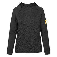 Pittsburgh Pirates Levelwear Women's Kenzie Insignia 2.0 Pullover Hoodie Black