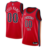 New Orleans Pelicans Jordan Brand Unisex Swingman Custom Jersey - Red - Statement Edition discount