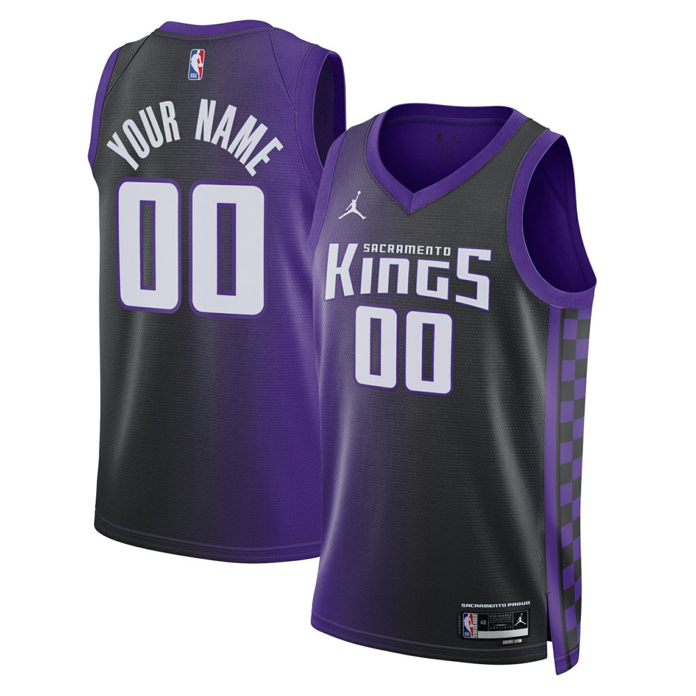 Sacramento Kings Jordan Brand Unisex Swingman Custom Jersey - Statement Edition - Purple discount