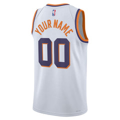 Phoenix Suns Unisex Swingman Custom Jersey - White - Association Edition