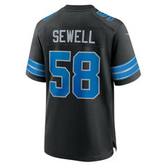 Penei Sewell Detroit Lions 2nd Alternate Game Jersey - Black