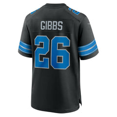 Jahmyr Gibbs Detroit Lions 2nd Alternate Game Jersey - Black