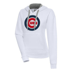 Chicago Cubs Antigua Women's Victory Pullover Hoodie White