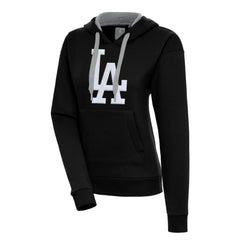 Los Angeles Dodgers Antigua Women's Victory Pullover Hoodie Black