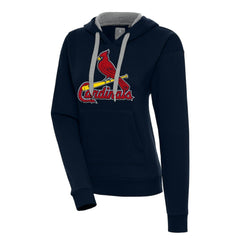 St. Louis Cardinals Antigua Women's Victory Pullover Hoodie Navy