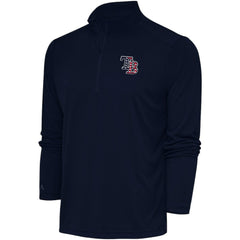 Tampa Bay Rays Antigua Patriotic Tribute Quarter-Zip Pullover Top Navy