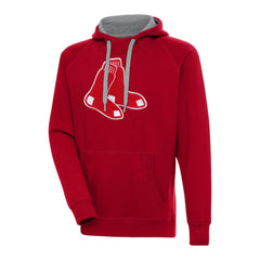 Boston Red Sox Antigua Victory Chenille Pullover Hoodie Red