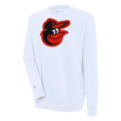 Baltimore Orioles Antigua Victory Pullover Sweatshirt White