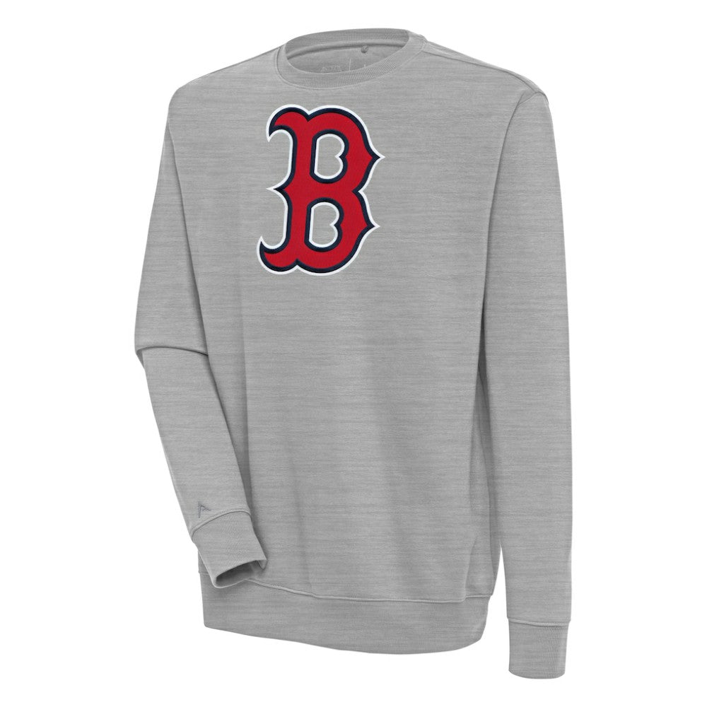 Boston Red Sox Antigua Victory Pullover Sweatshirt Heather Gray