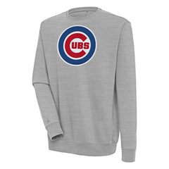 Chicago Cubs Antigua Victory Pullover Sweatshirt Heather Gray
