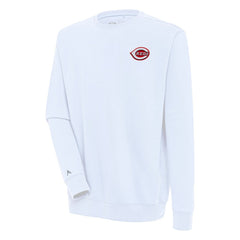 Cincinnati Reds Antigua Victory Pullover Sweatshirt White